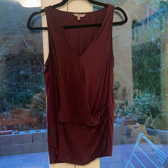 7 for all man kind maroon tank. - Picture 1 of 2
